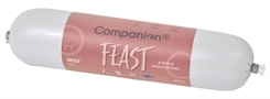 Companion+ FEAST foderpølse til hunde - Okse 350g - Pølse
